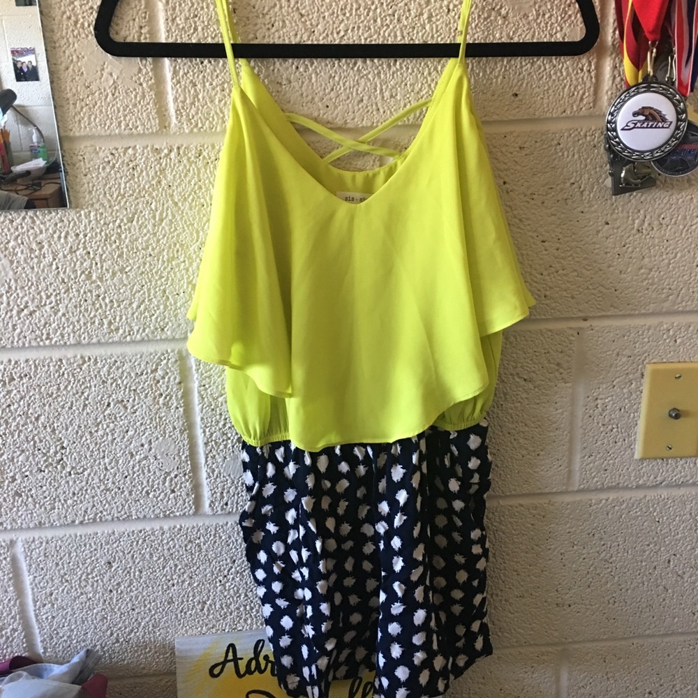 Color block romper